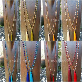 full agate beads ceramic necklace tassels best seller wholesale free shipping